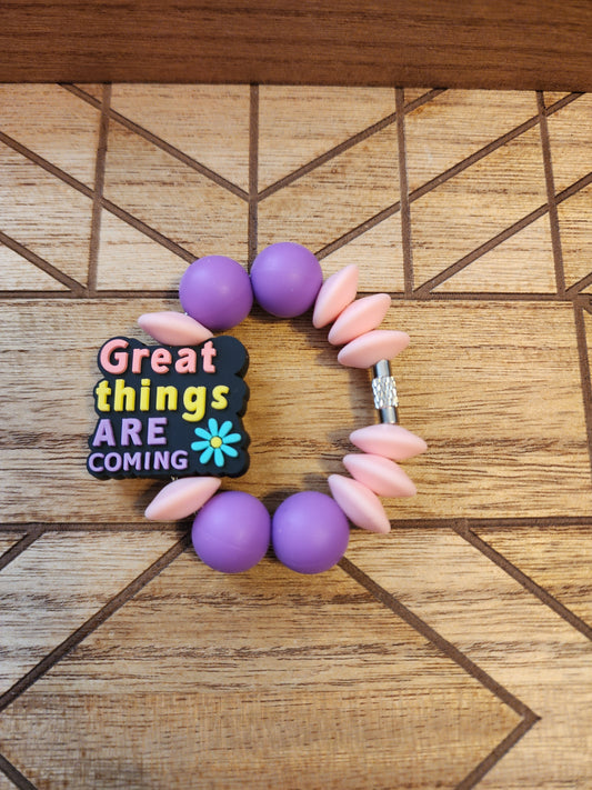 Great Things Are Coming Cup Charm