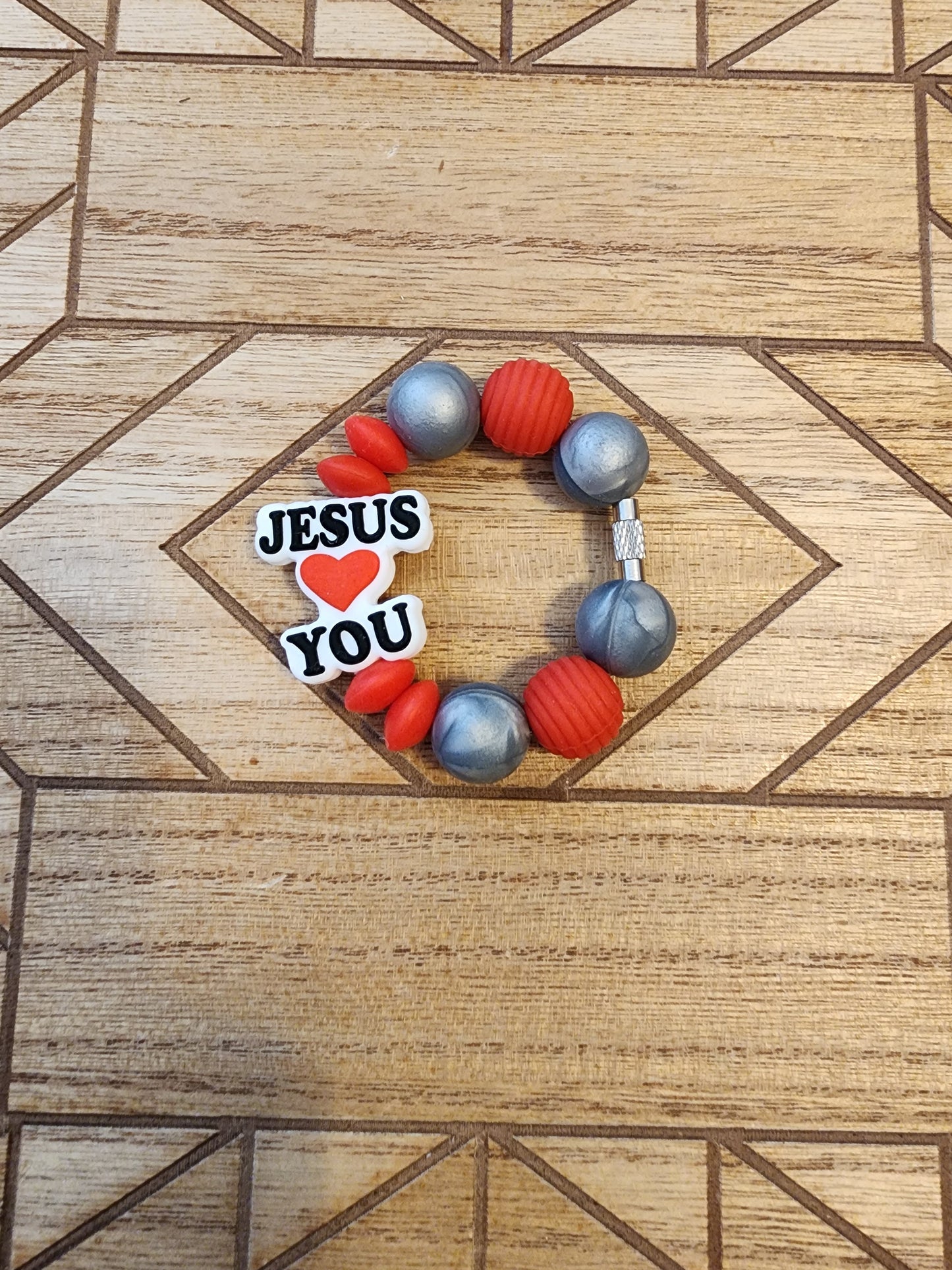 Jesus Loves You Cup Charm